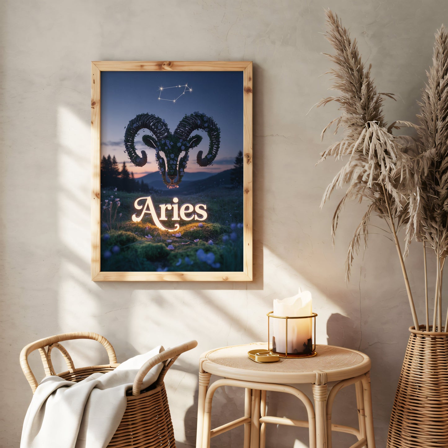 Aisle29 Posters Aries Serene Wall Art