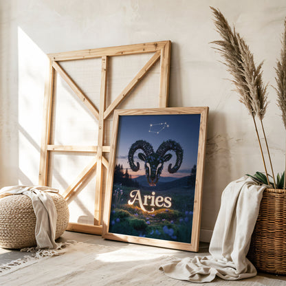 Aisle29 Posters Aries Serene Wall Art