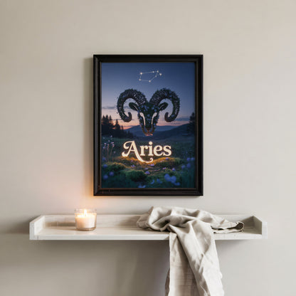Aisle29 Posters Aries Serene Wall Art