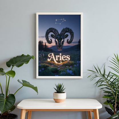 Aisle29 Posters Aries Serene Wall Art