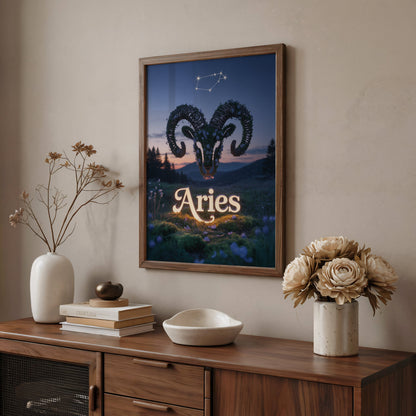 Aisle29 Posters Aries Serene Wall Art
