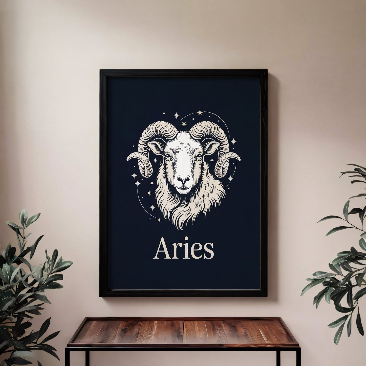 Aisle29 Posters Aries Zodiac Portrait Wall Art
