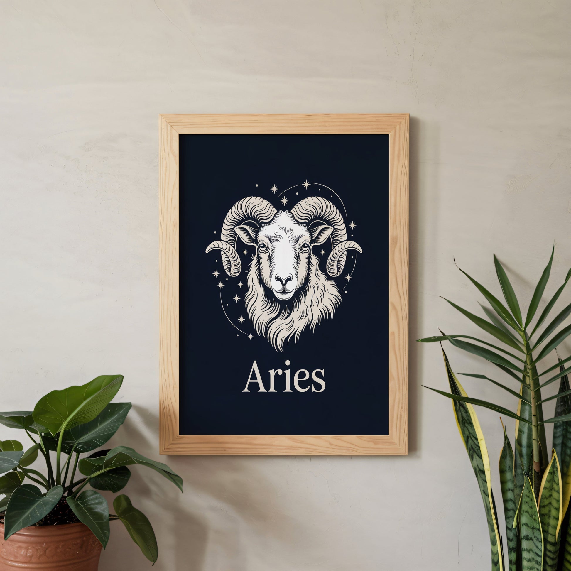 Aisle29 Posters Aries Zodiac Portrait Wall Art