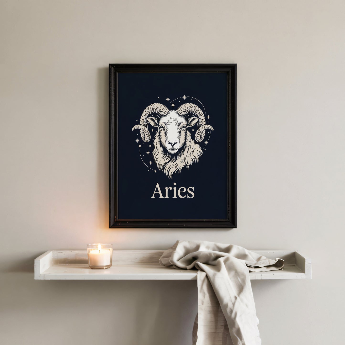 Aisle29 Posters Aries Zodiac Portrait Wall Art