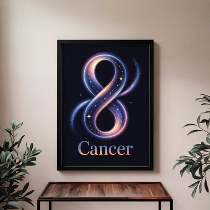 Aisle29 Posters Cancer Cosmic Wall Art