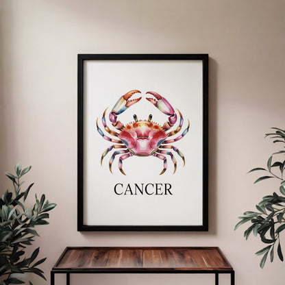 Aisle29 Posters Cancer - Protective Crab Wall Art