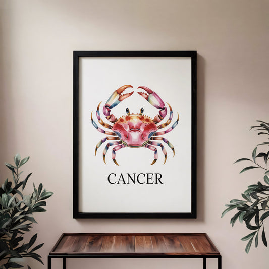 Aisle29 Posters Cancer - Protective Crab Wall Art