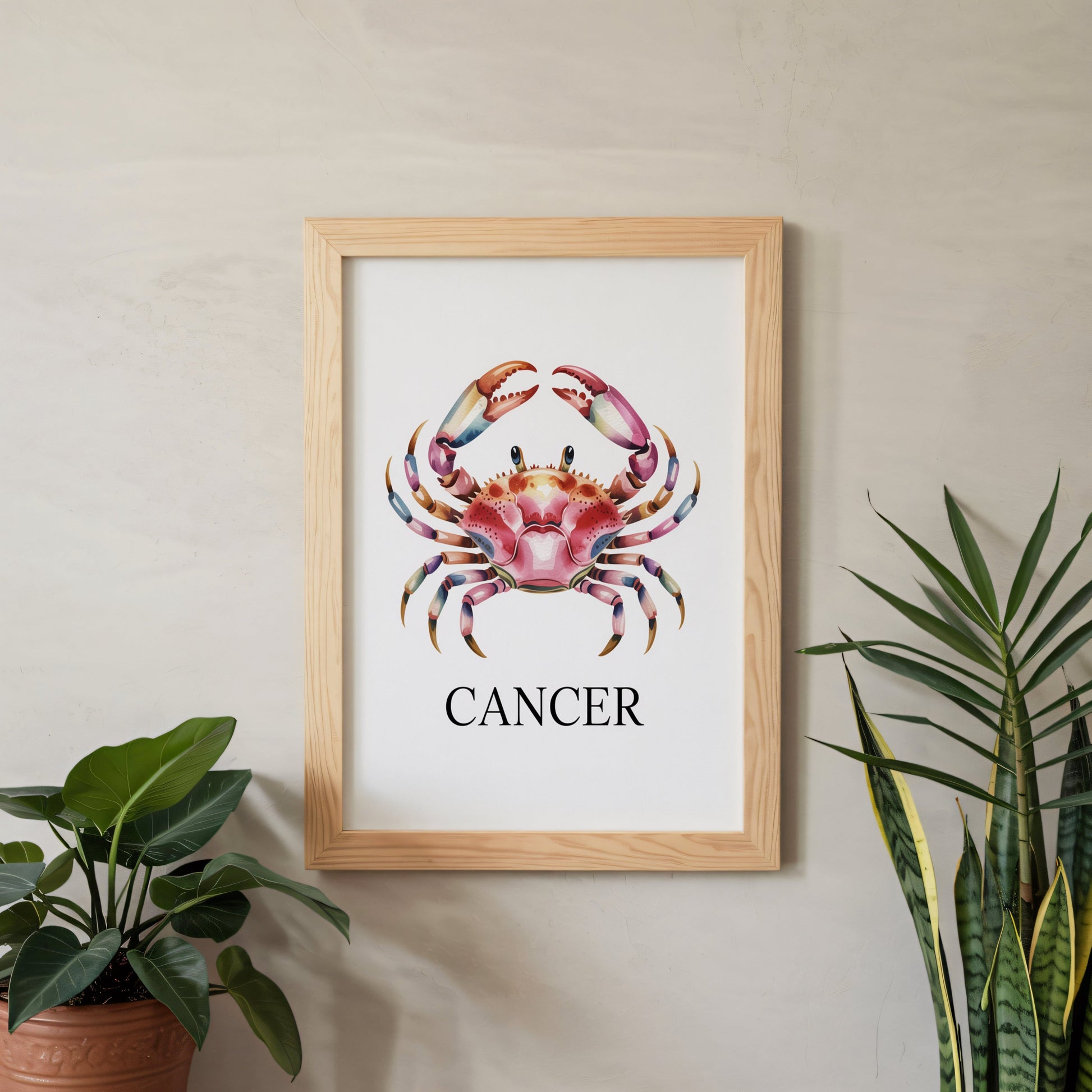 Aisle29 Posters Cancer - Protective Crab Wall Art