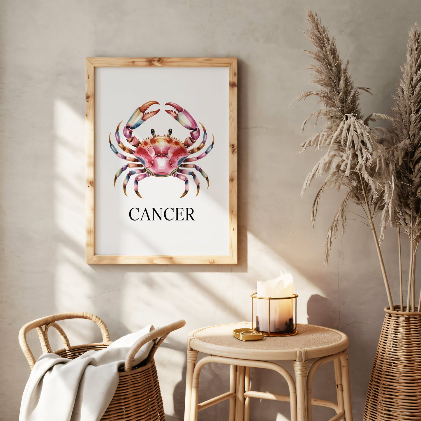 Aisle29 Posters Cancer - Protective Crab Wall Art