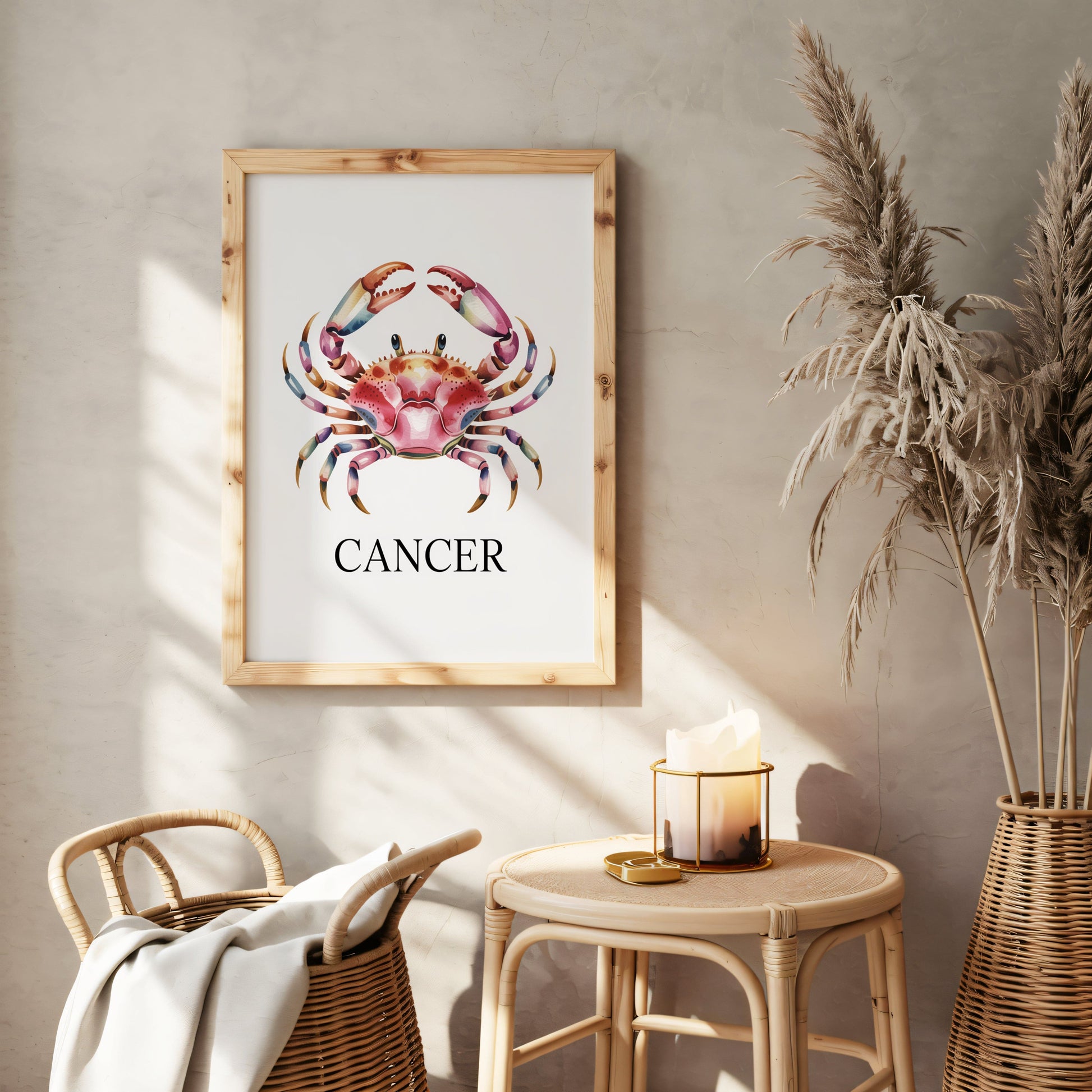 Aisle29 Posters Cancer - Protective Crab Wall Art