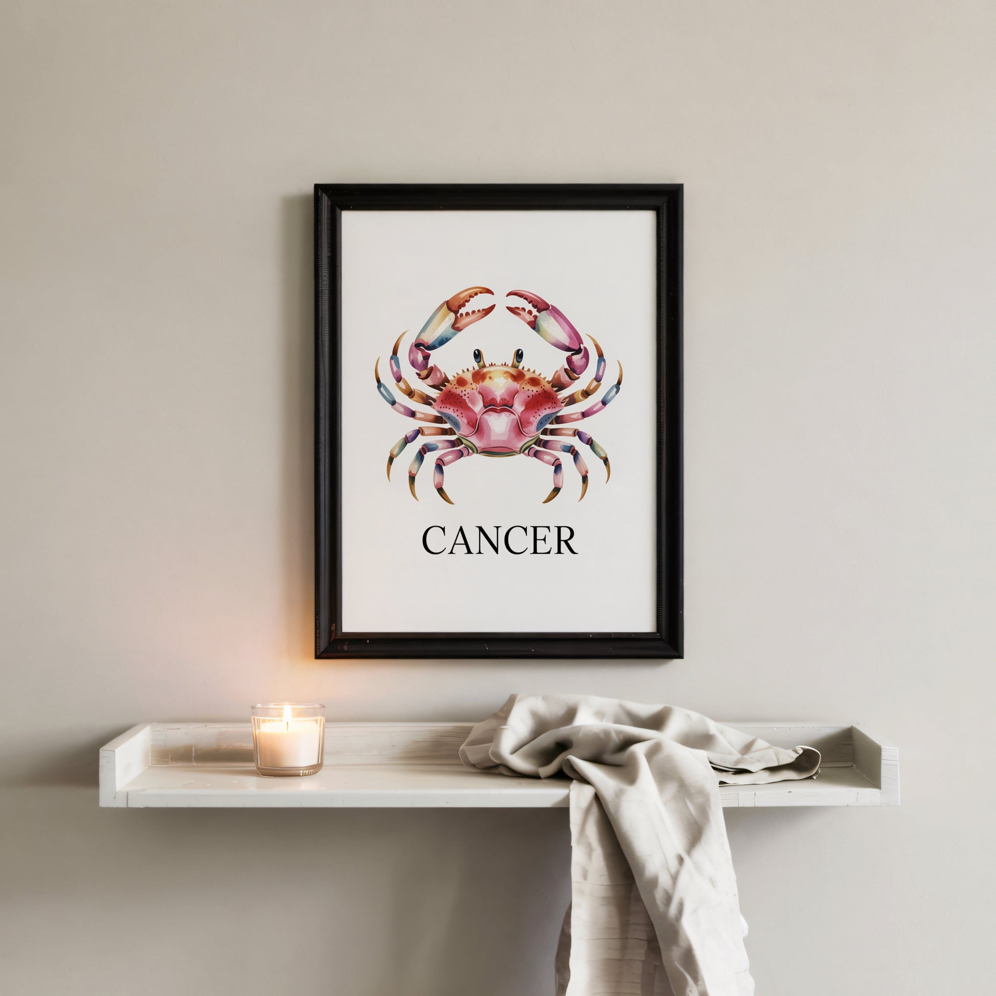Aisle29 Posters Cancer - Protective Crab Wall Art