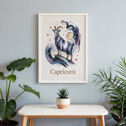 Aisle29 Posters Capricorn Midnight Climber Wall Art