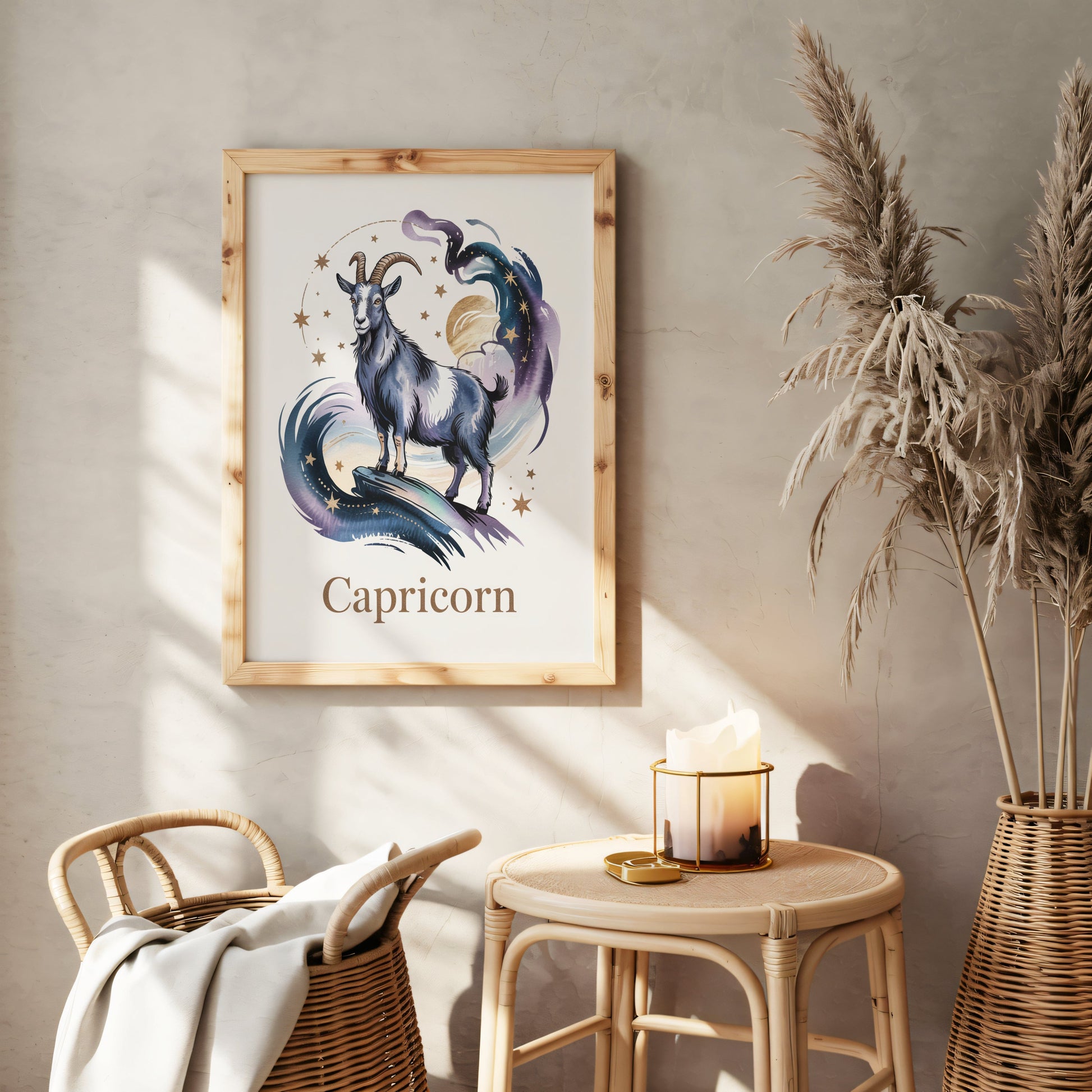 Aisle29 Posters Capricorn Midnight Climber Wall Art