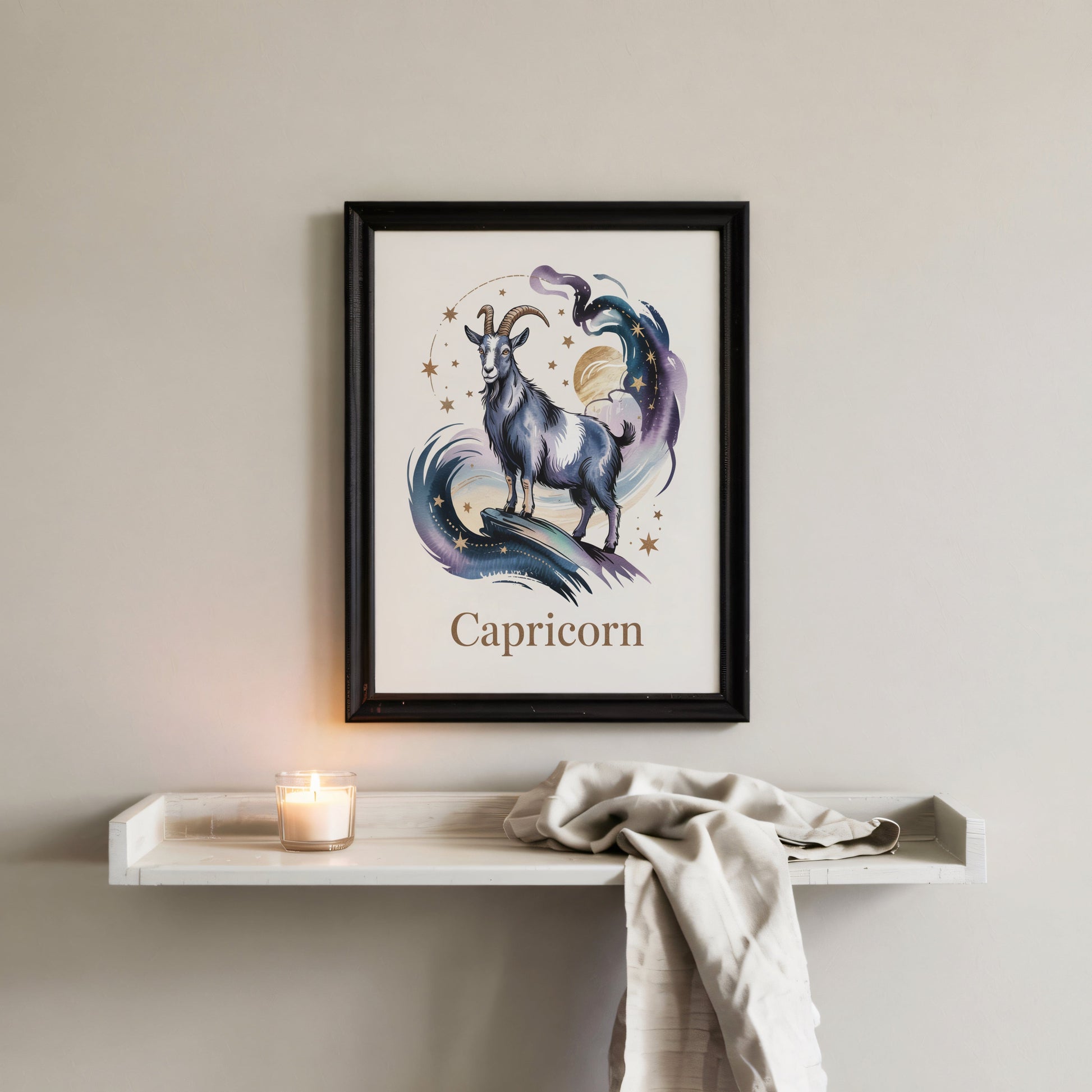 Aisle29 Posters Capricorn Midnight Climber Wall Art