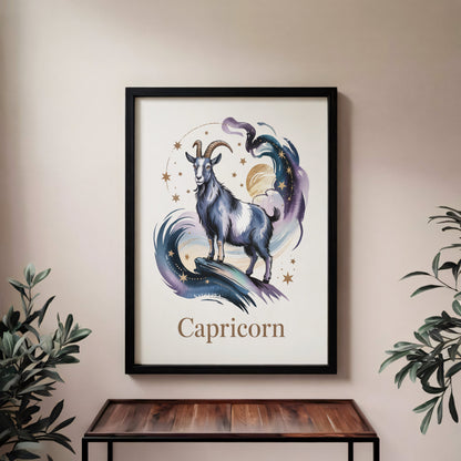 Aisle29 Posters Capricorn Midnight Climber Wall Art