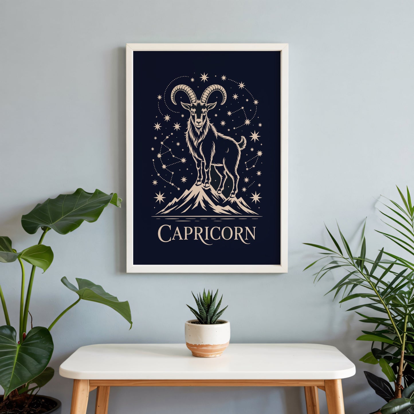 Aisle29 Posters Capricorn Mountain Night Wall Art