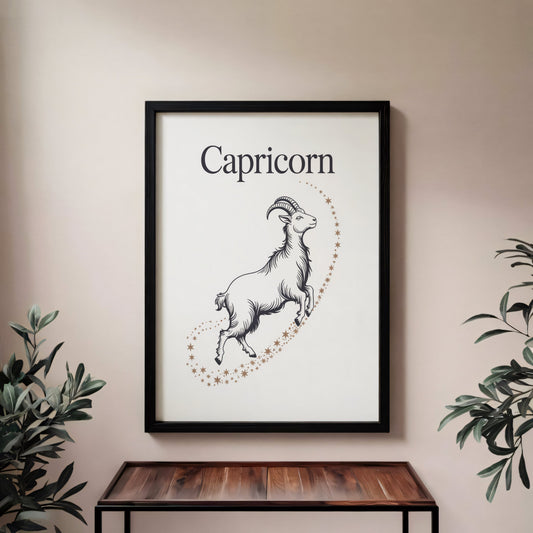 Aisle29 Posters Capricorn Star Trail Wall Art