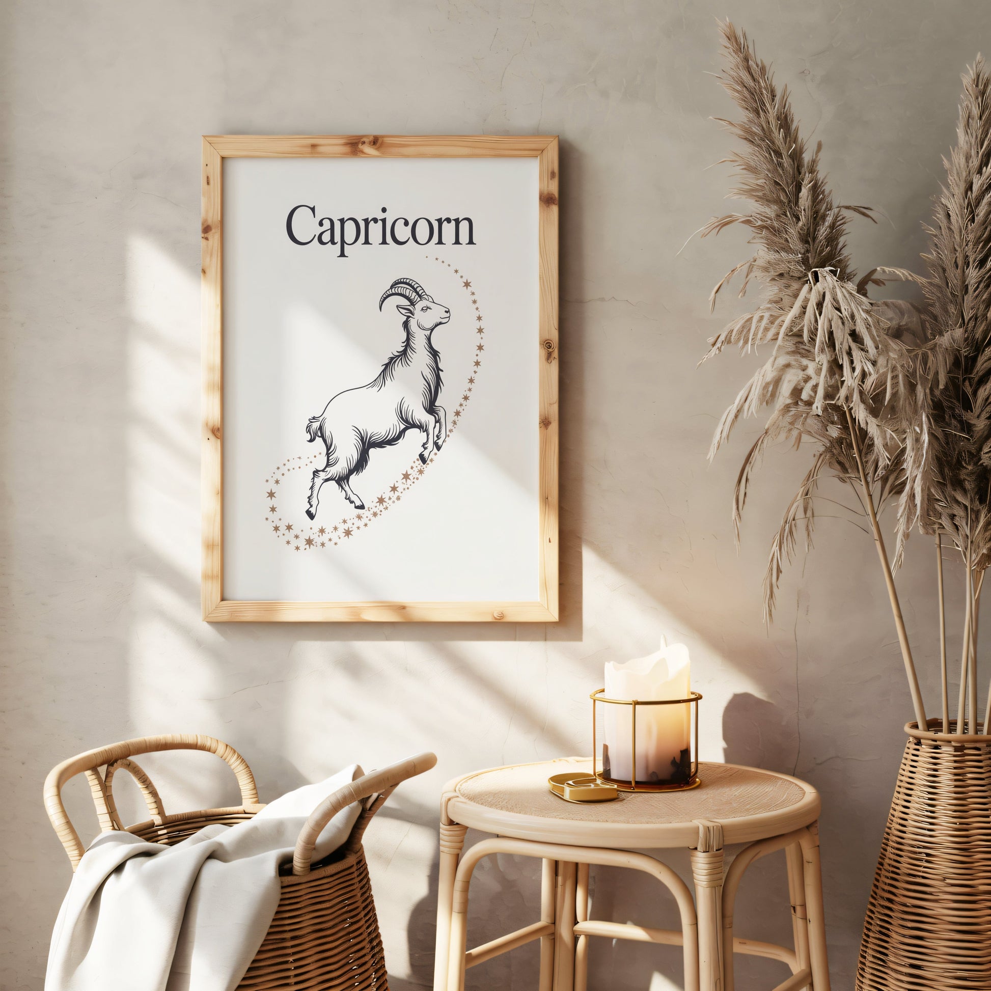 Aisle29 Posters Capricorn Star Trail Wall Art