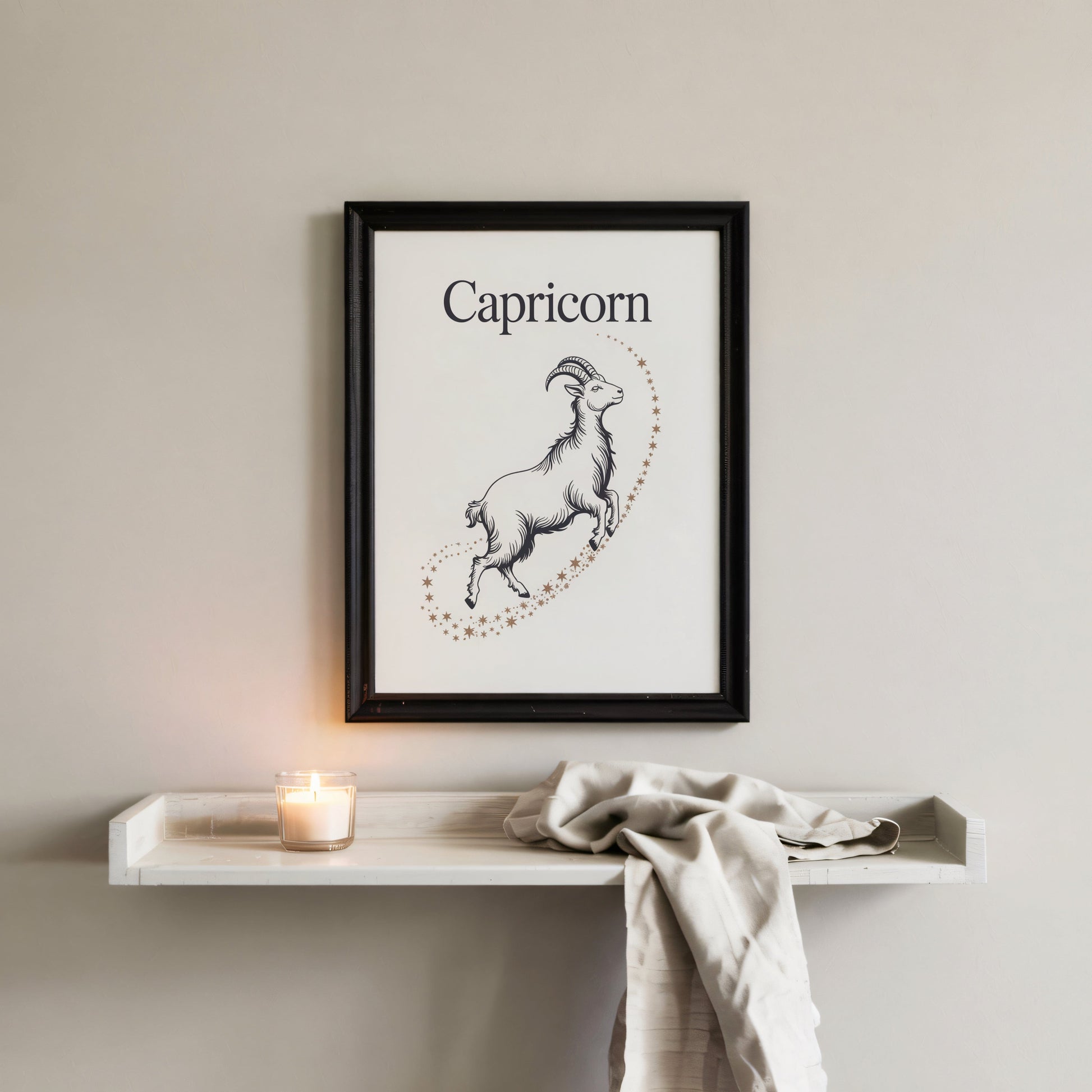 Aisle29 Posters Capricorn Star Trail Wall Art