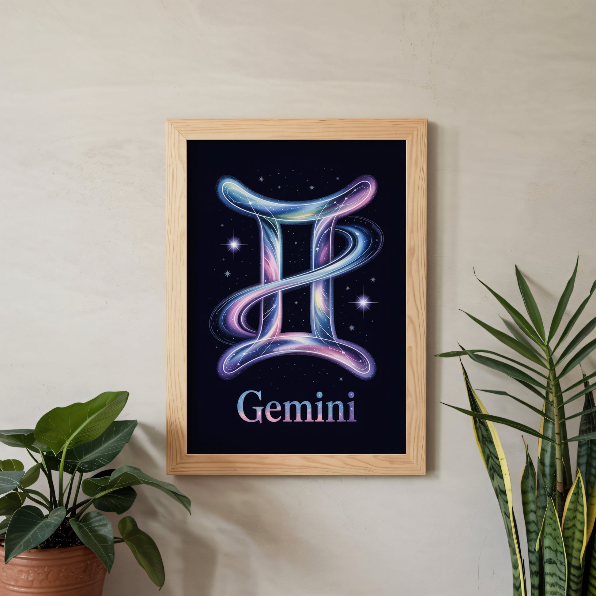 Aisle29 Posters Gemini Cosmic Wall Art