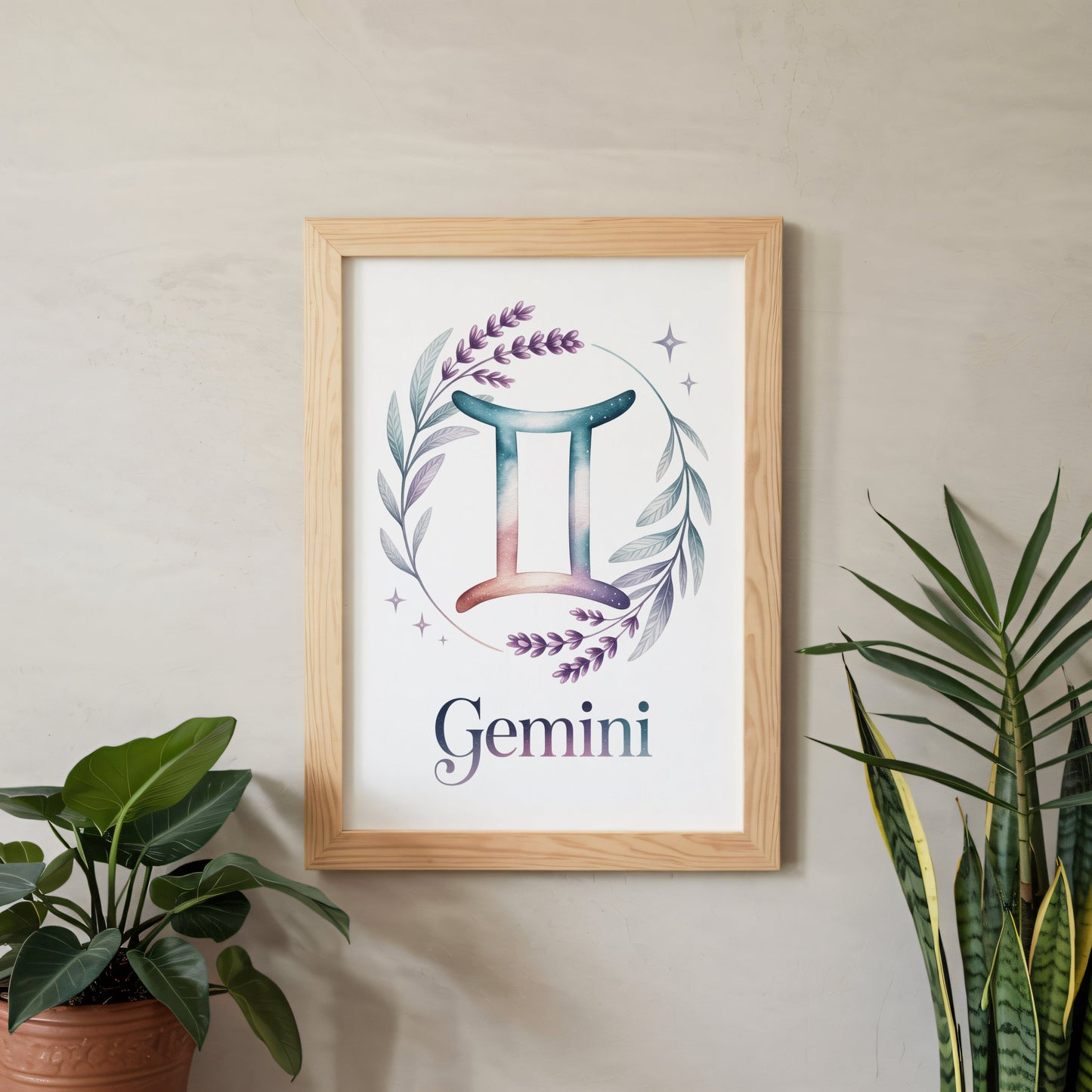 Aisle29 Posters Gemini Delicate Wall Art