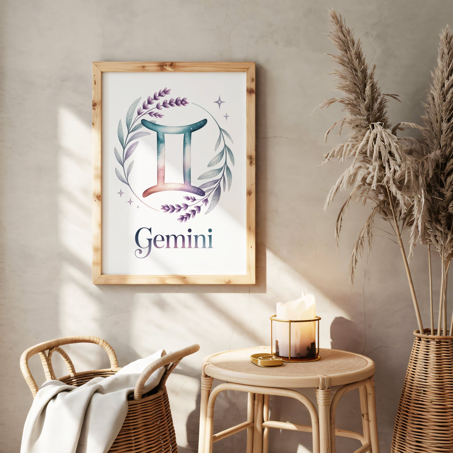 Aisle29 Posters Gemini Delicate Wall Art
