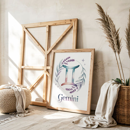 Aisle29 Posters Gemini Delicate Wall Art