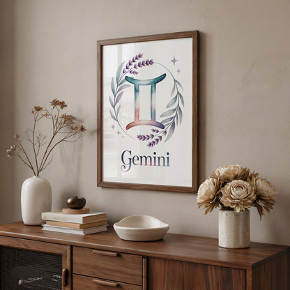 Aisle29 Posters Gemini Delicate Wall Art
