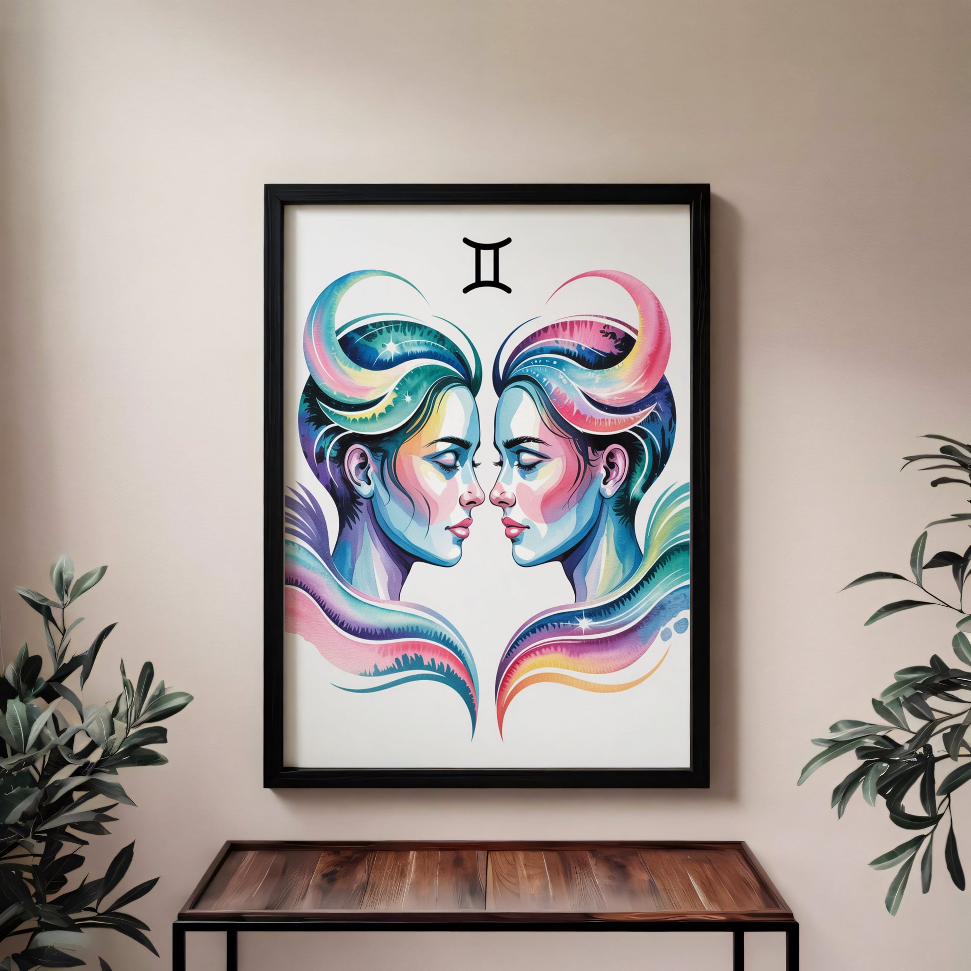 Aisle29 Posters Gemini Ethereal Twins Wall Art