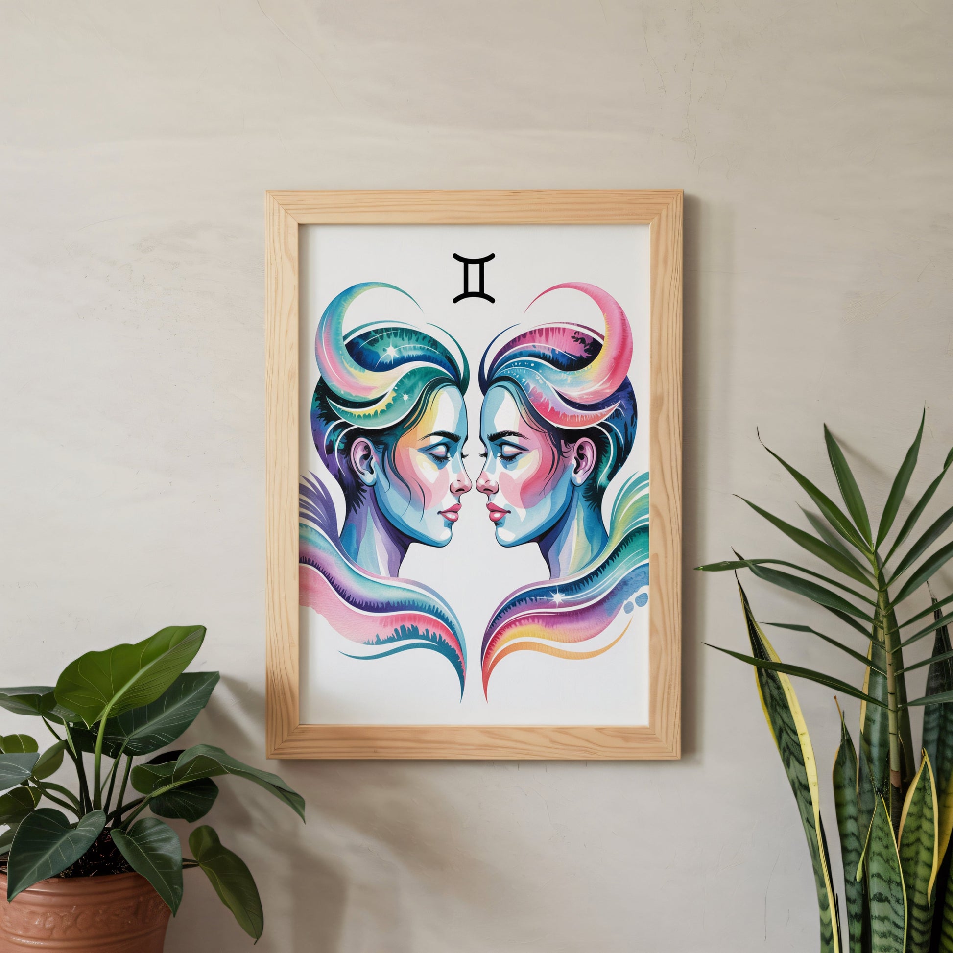 Aisle29 Posters Gemini Ethereal Twins Wall Art