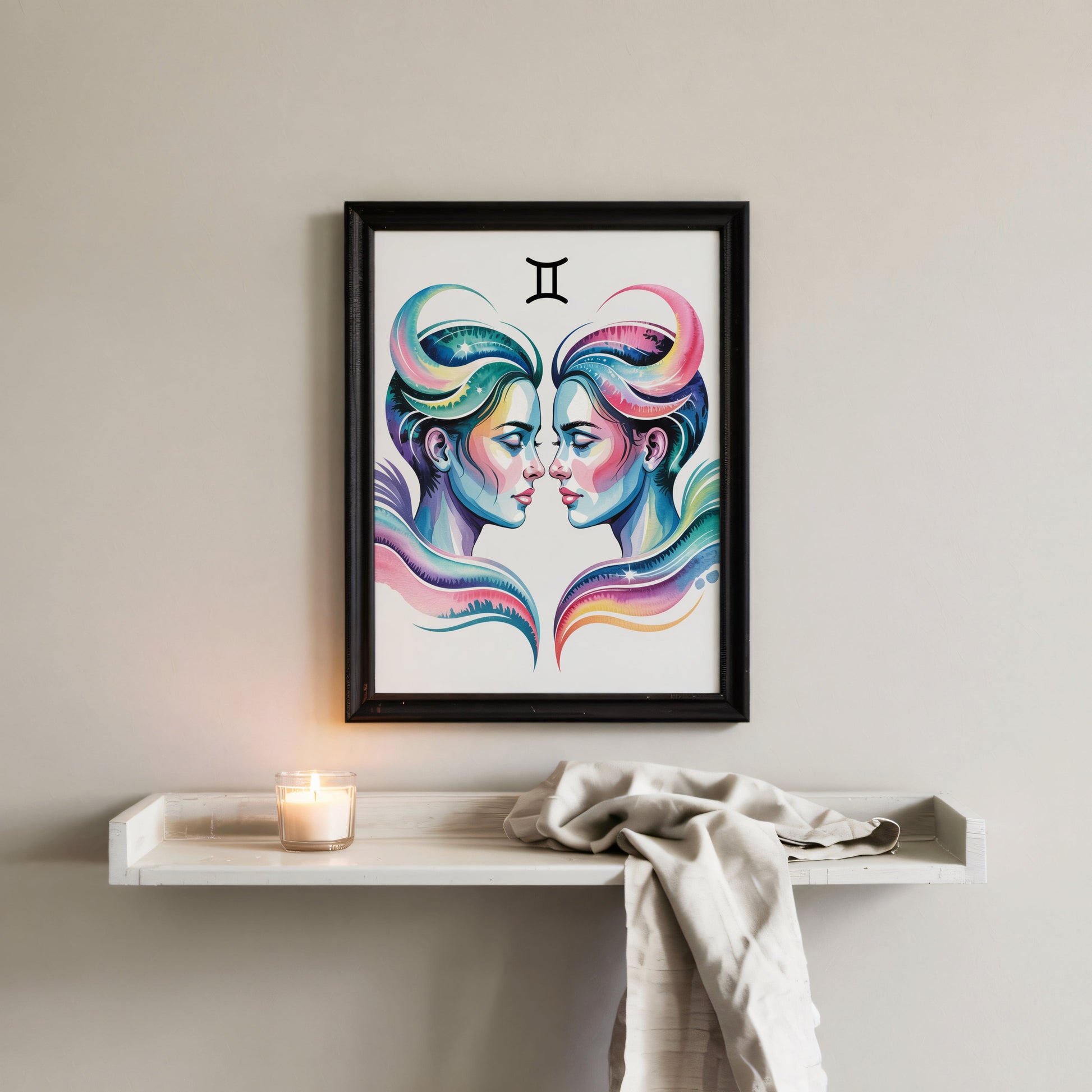 Aisle29 Posters Gemini Ethereal Twins Wall Art