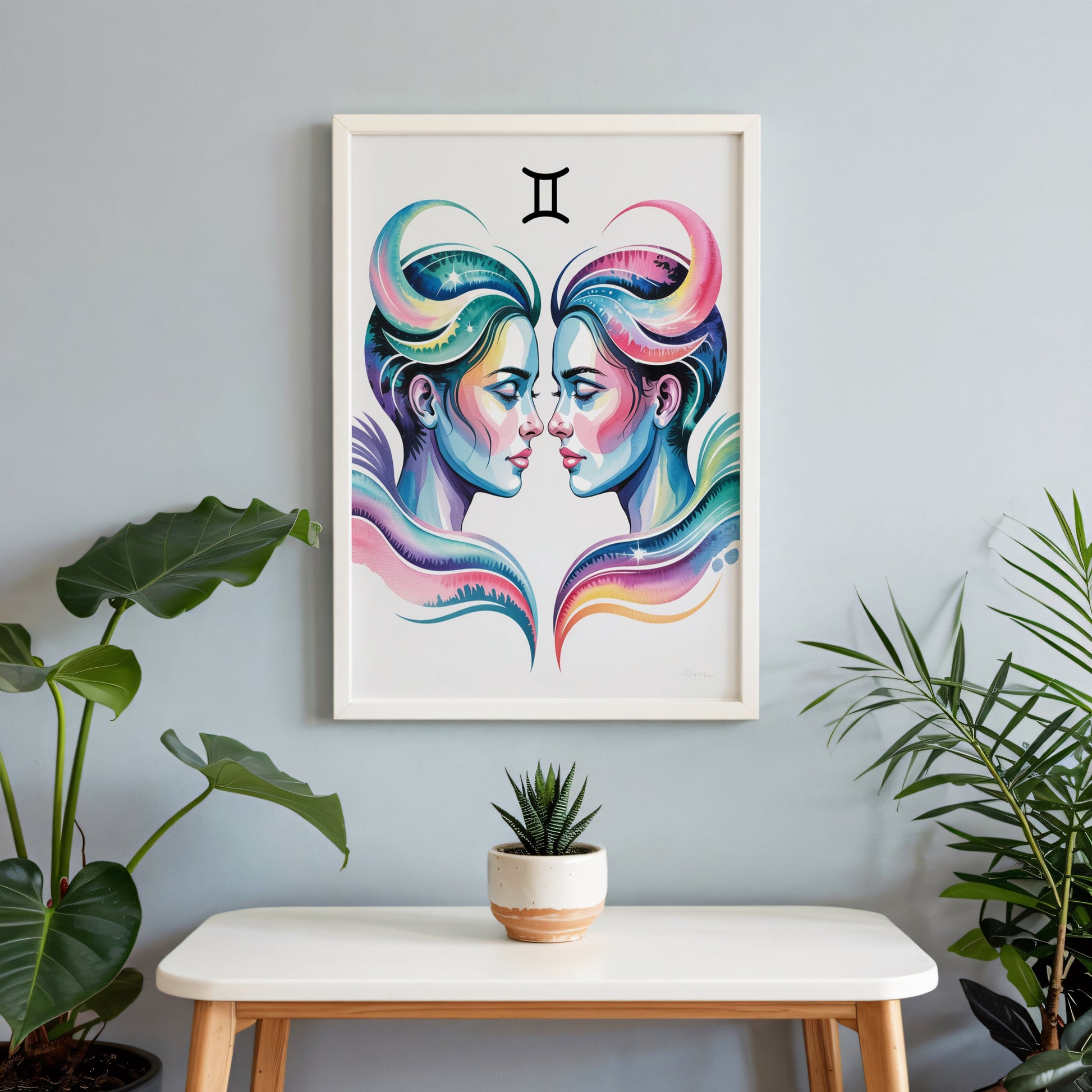 Aisle29 Posters Gemini Ethereal Twins Wall Art