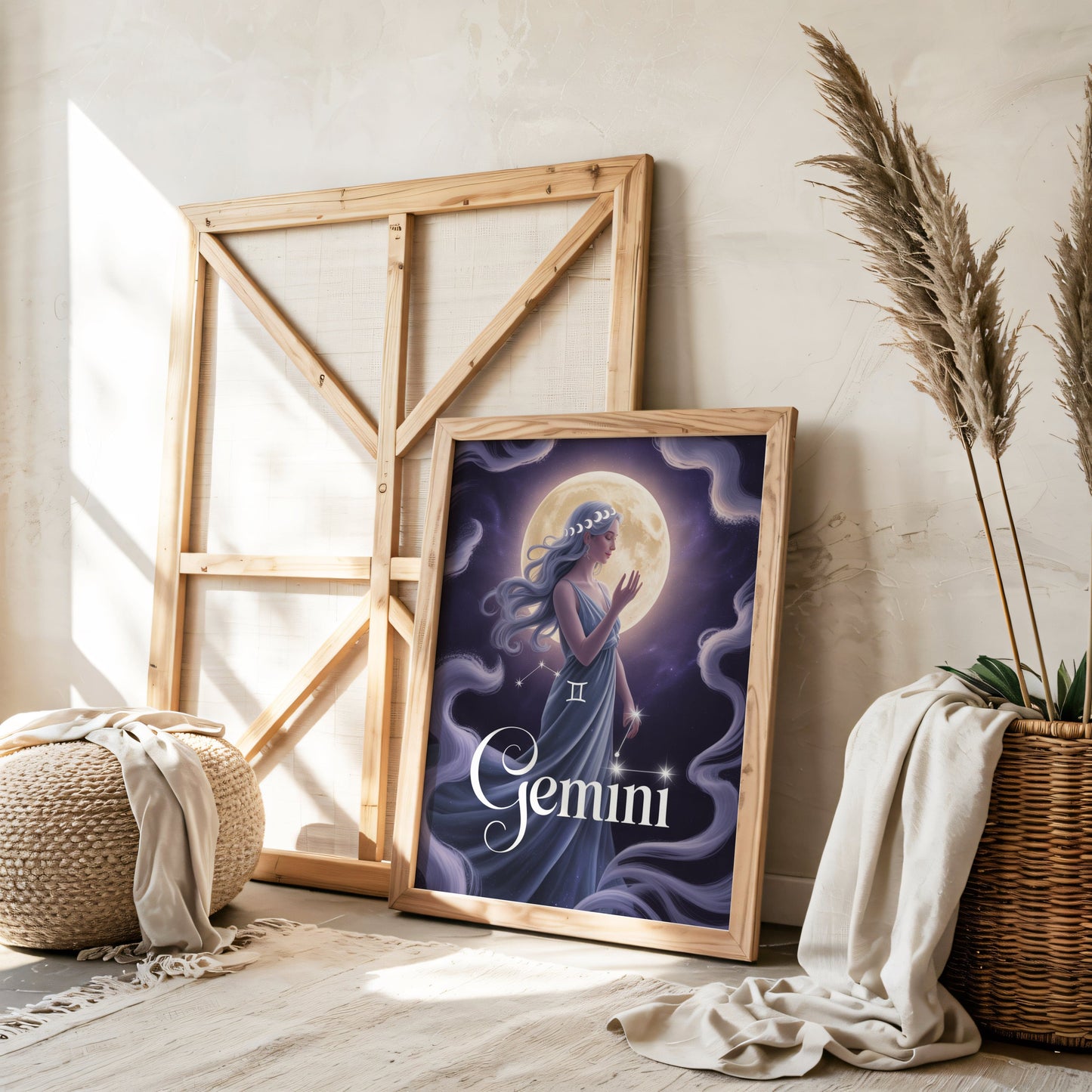 Aisle29 Posters Gemini Lunar Wall Art