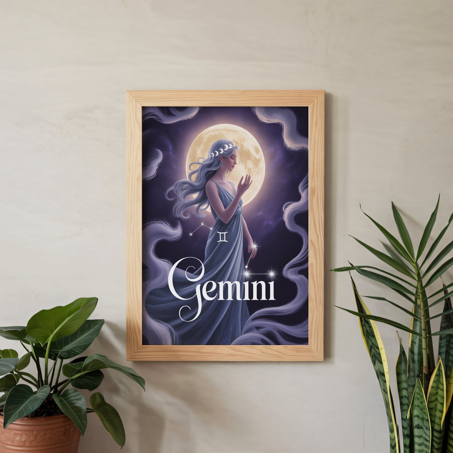 Aisle29 Posters Gemini Lunar Wall Art