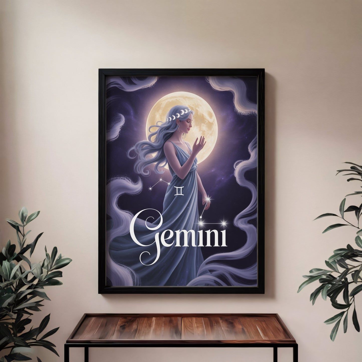 Aisle29 Posters Gemini Lunar Wall Art