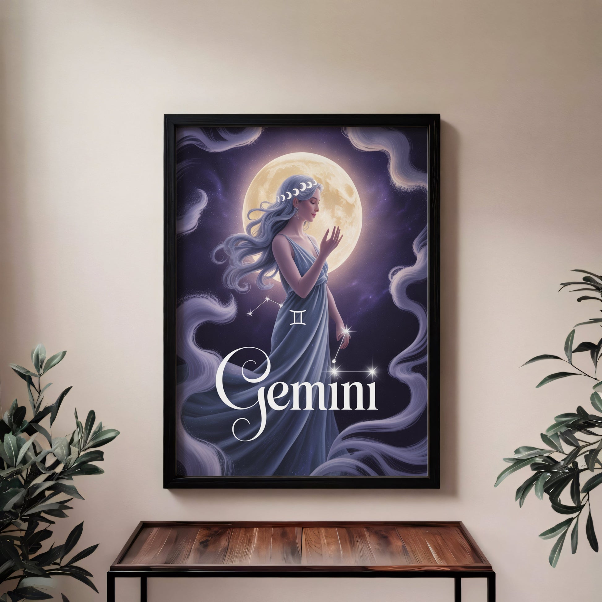 Aisle29 Posters Gemini Lunar Wall Art