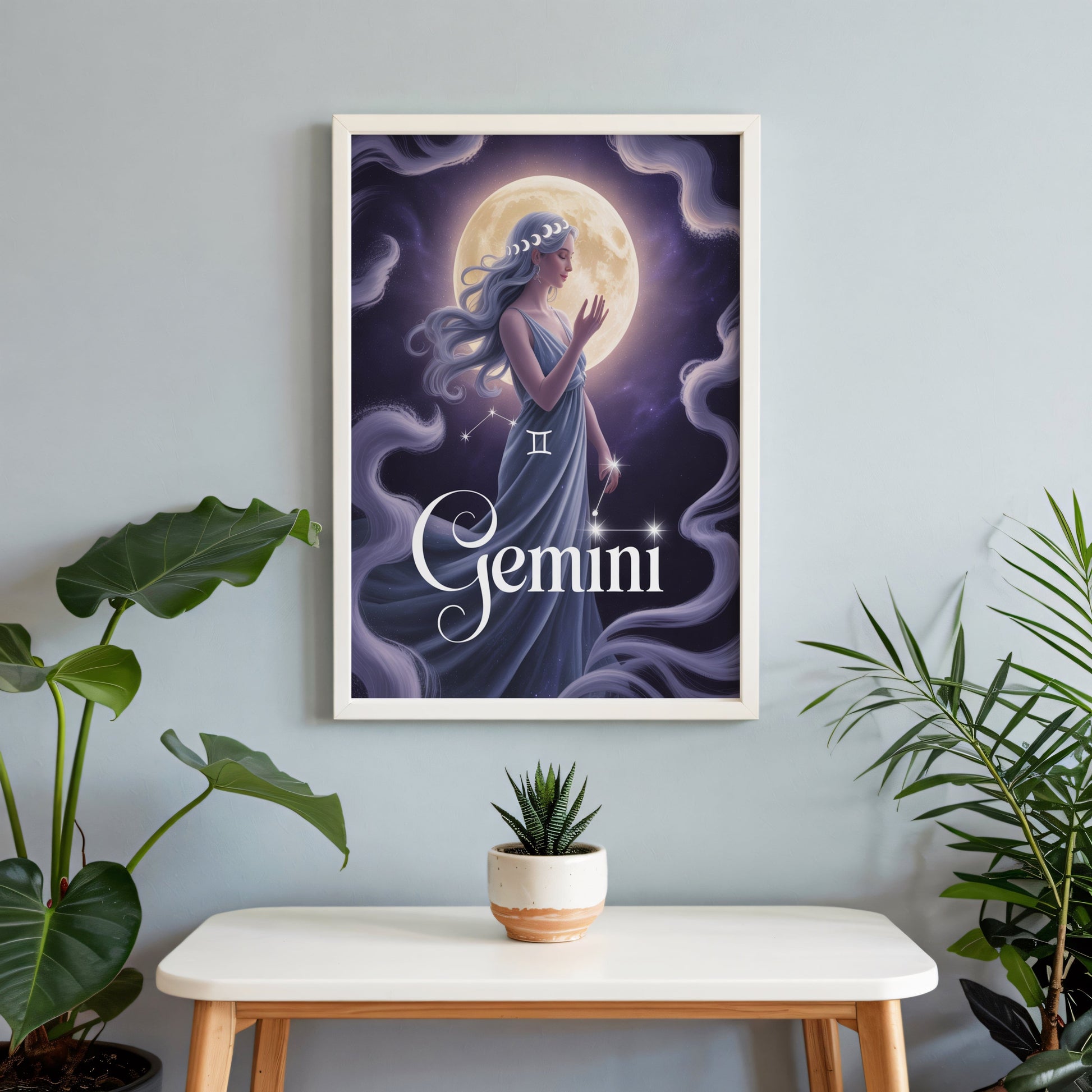 Aisle29 Posters Gemini Lunar Wall Art