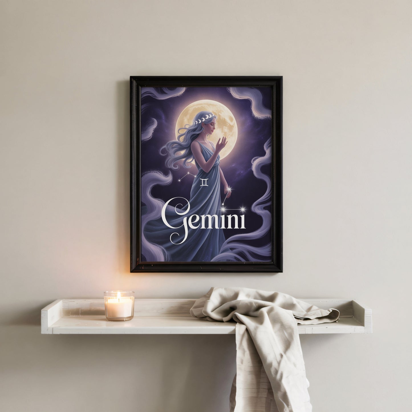 Aisle29 Posters Gemini Lunar Wall Art