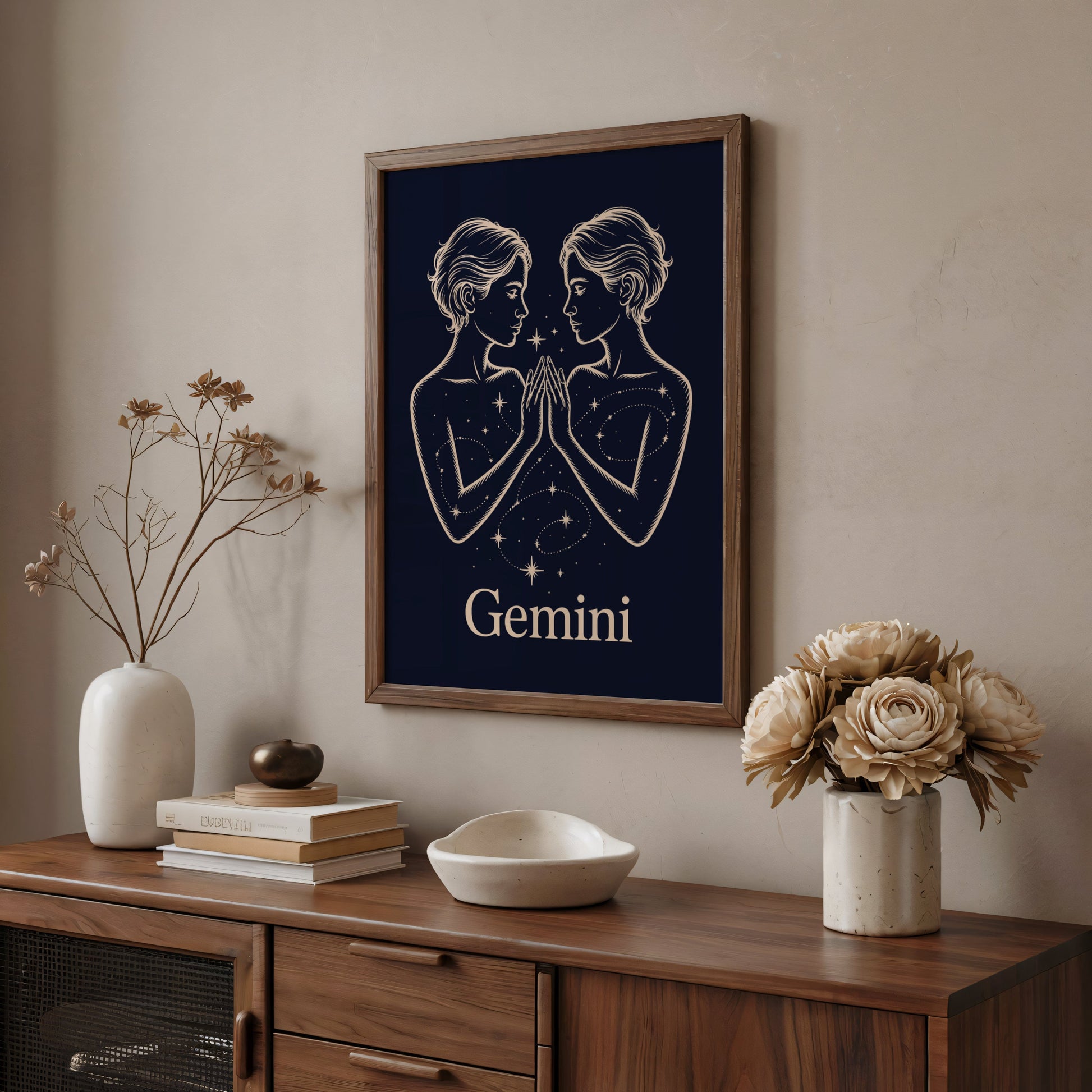 Aisle29 Posters Gemini Night Wall Art