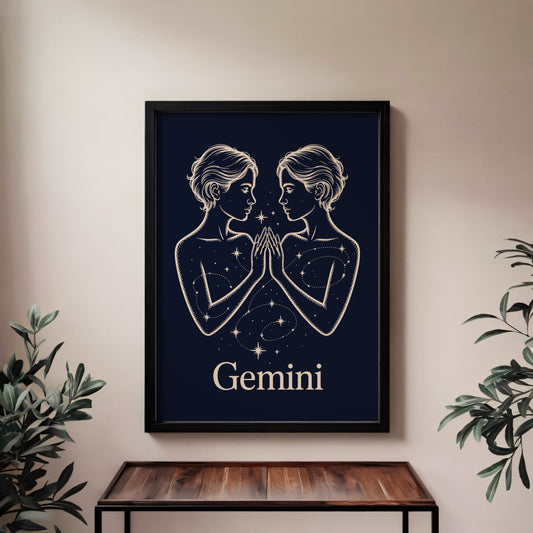 Aisle29 Posters Gemini Night Wall Art