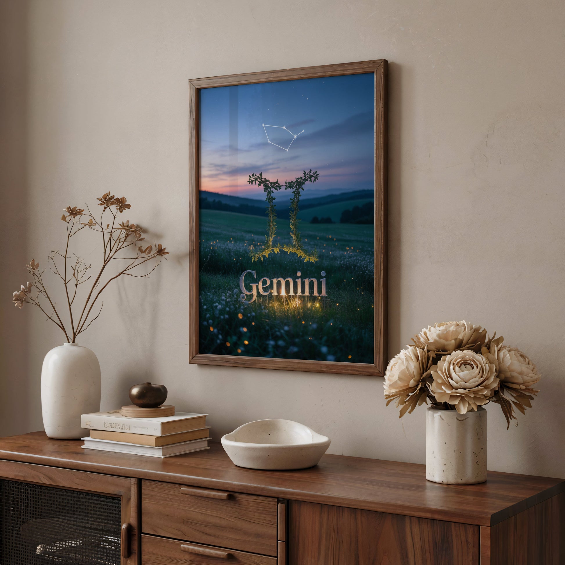 Aisle29 Posters Gemini Serene Wall Art