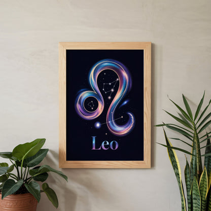Aisle29 Posters Leo Cosmic Wall Art