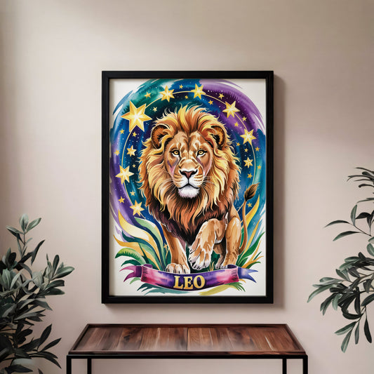 Aisle29 Posters Leo Majestic Lion Wall Art