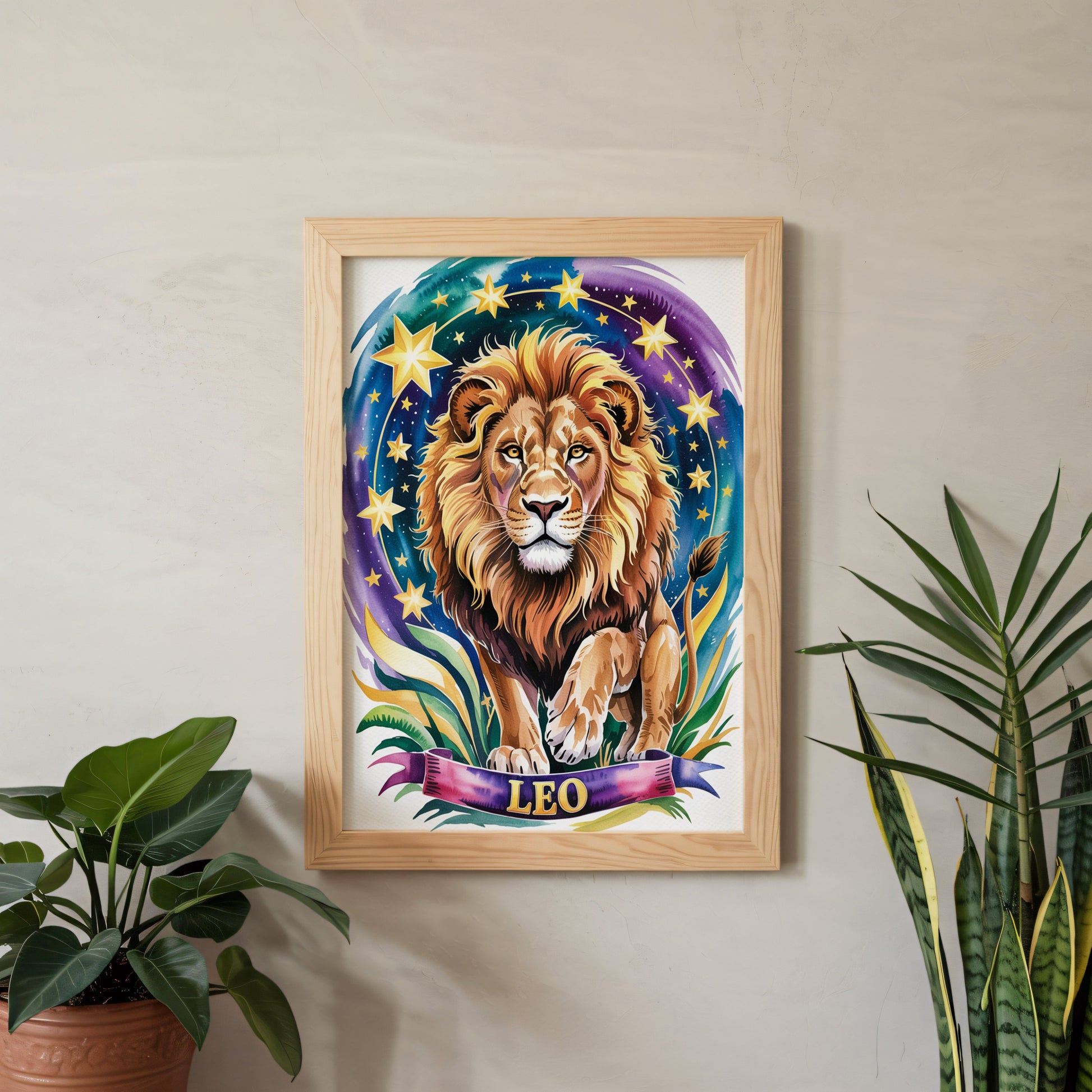 Aisle29 Posters Leo Majestic Lion Wall Art