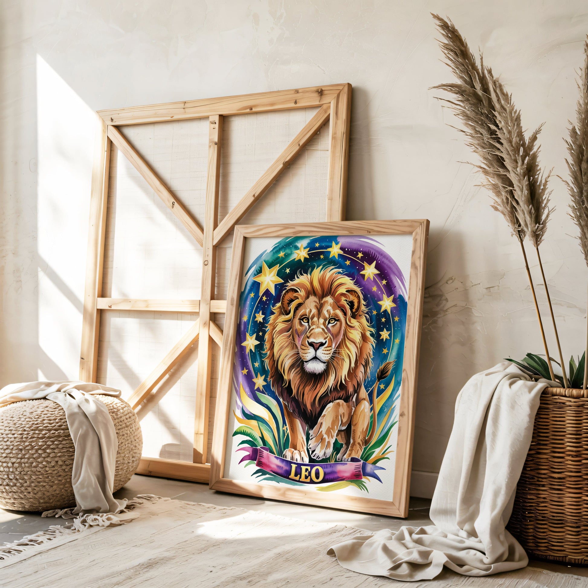 Aisle29 Posters Leo Majestic Lion Wall Art