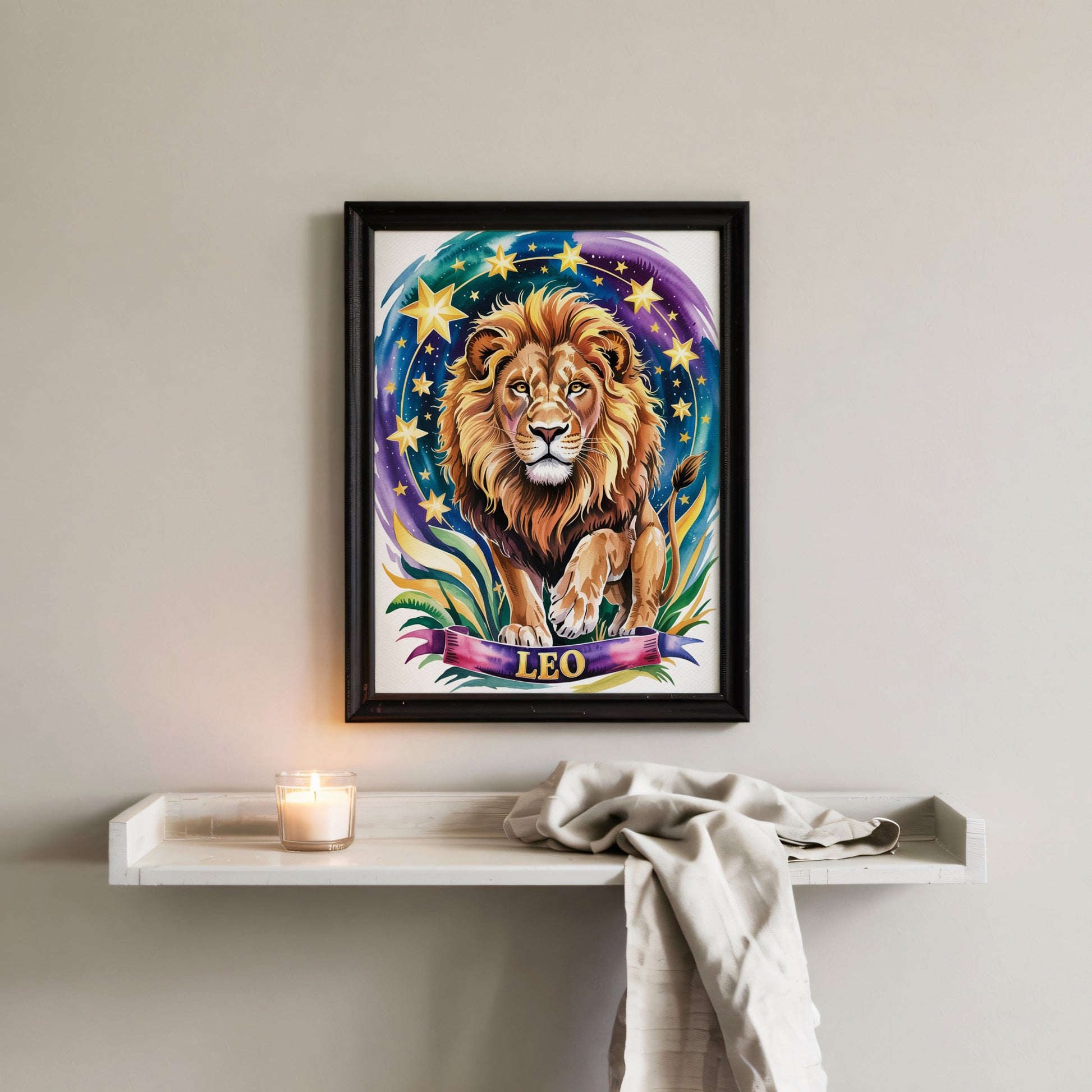 Aisle29 Posters Leo Majestic Lion Wall Art