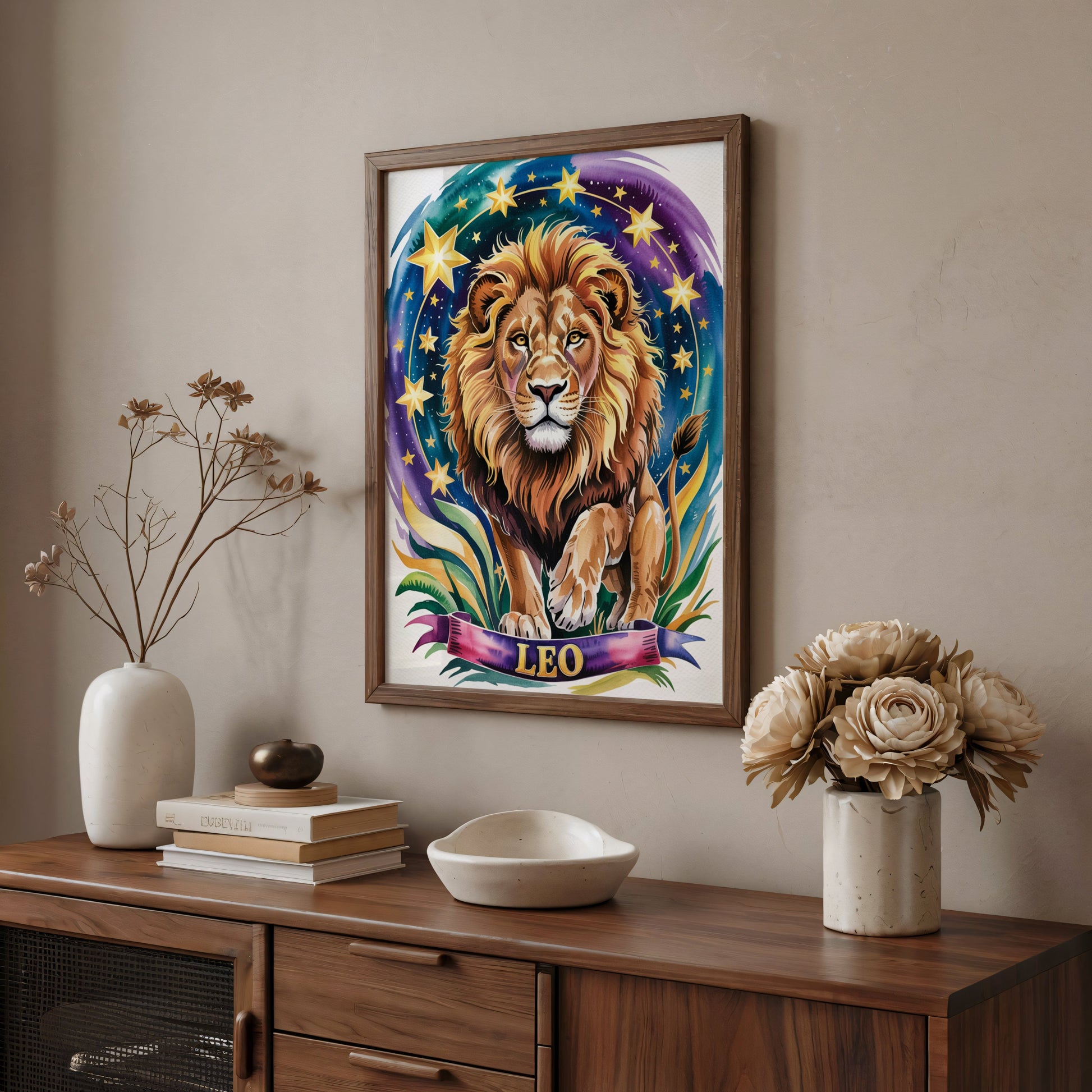 Aisle29 Posters Leo Majestic Lion Wall Art