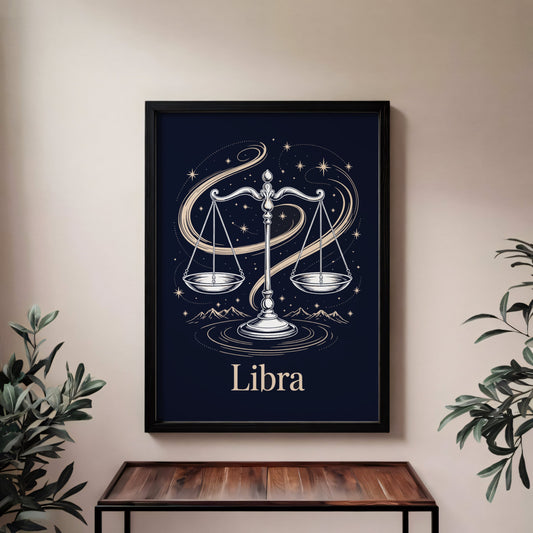 Aisle29 Posters Libra Night Wall Art