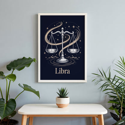 Aisle29 Posters Libra Night Wall Art