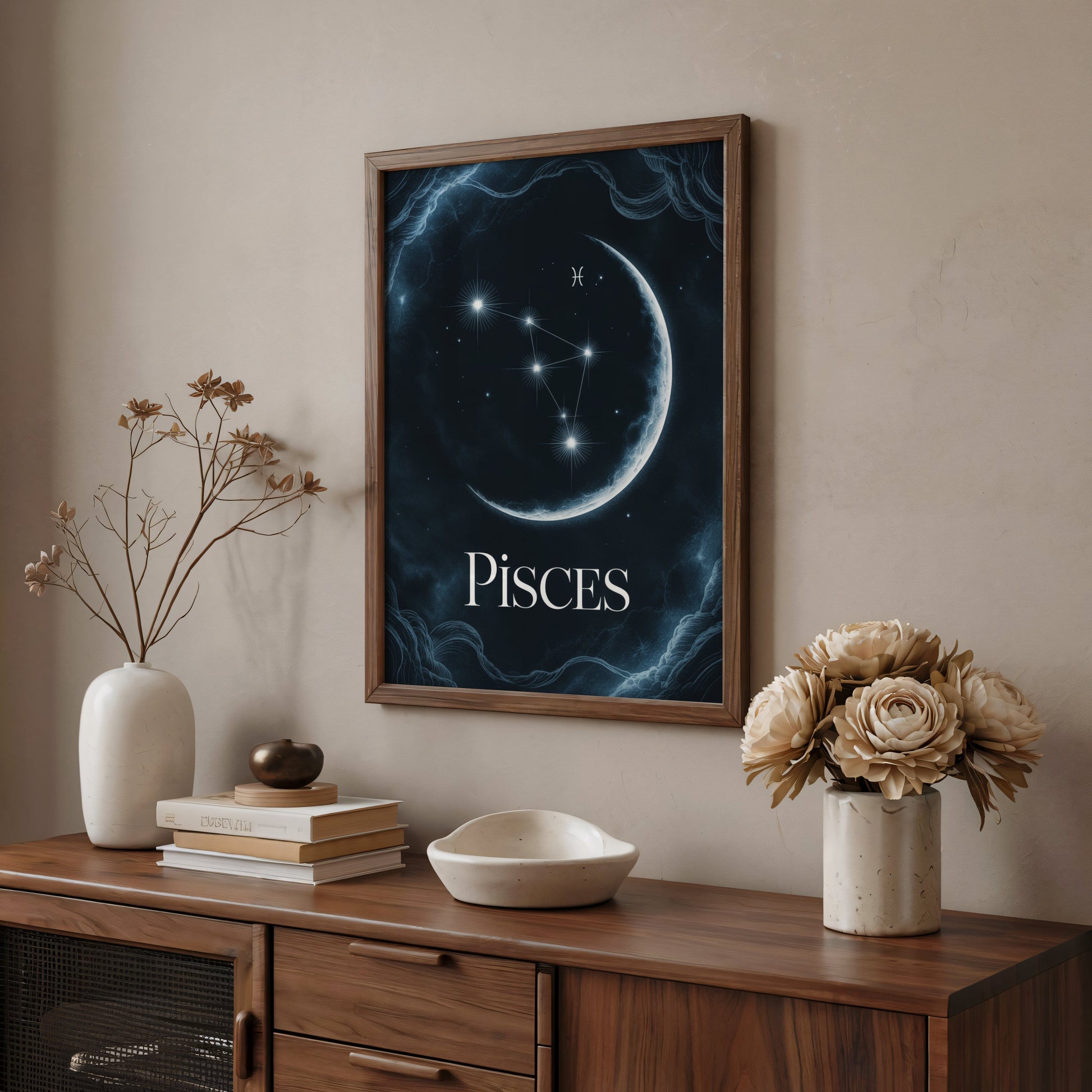 Aisle29 Posters Pisces Celestial Wall Art